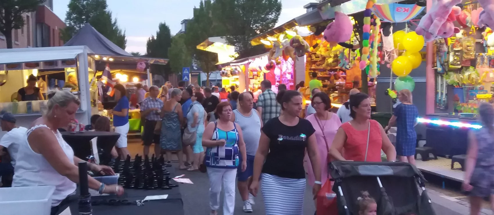 Standplaats op een openbare kermis