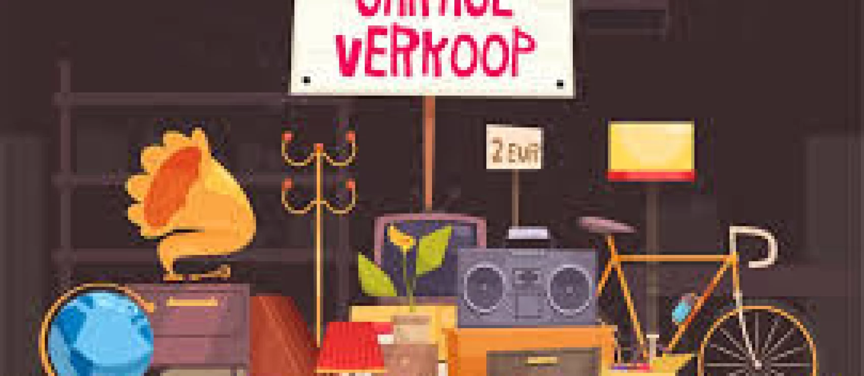 Organisatie van een rommelmarkt, tweedehandsbeurs of gerageverkoop