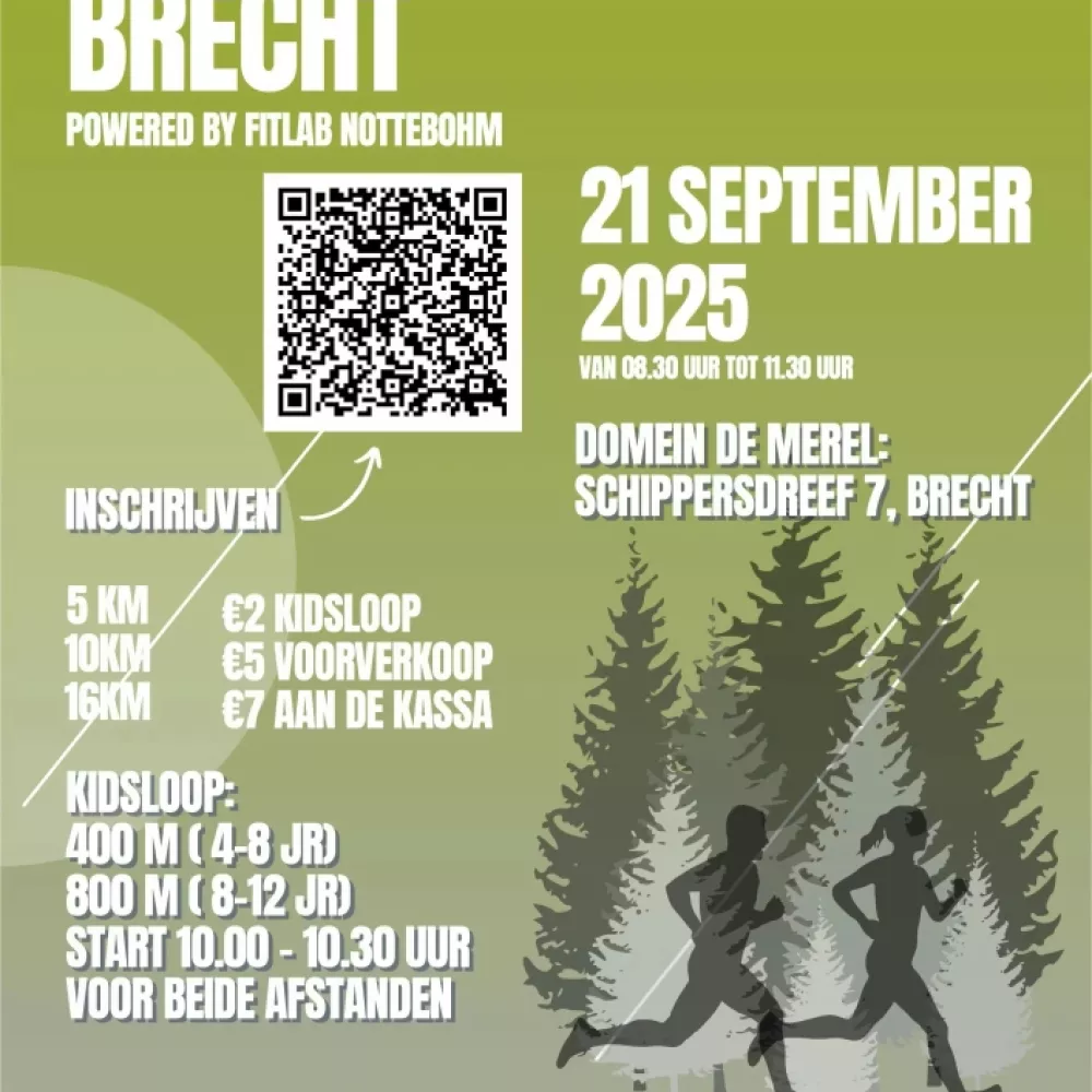 Bosloop Brecht powered By  fitlab Nottebohm en de Merel Sport