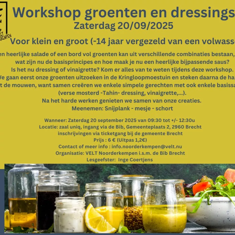 Workschop Groenten en dressings