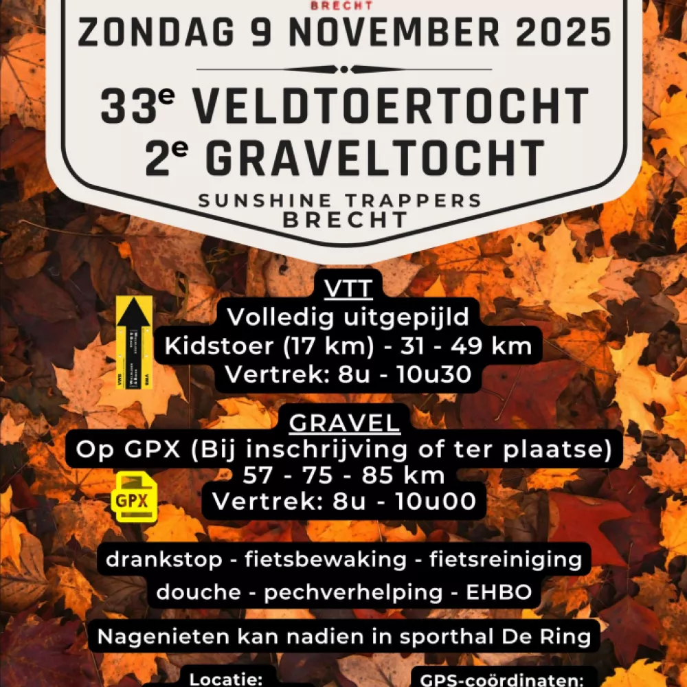 Veldtoertocht en graveltocht doorheen de Brechtse velden en bossen