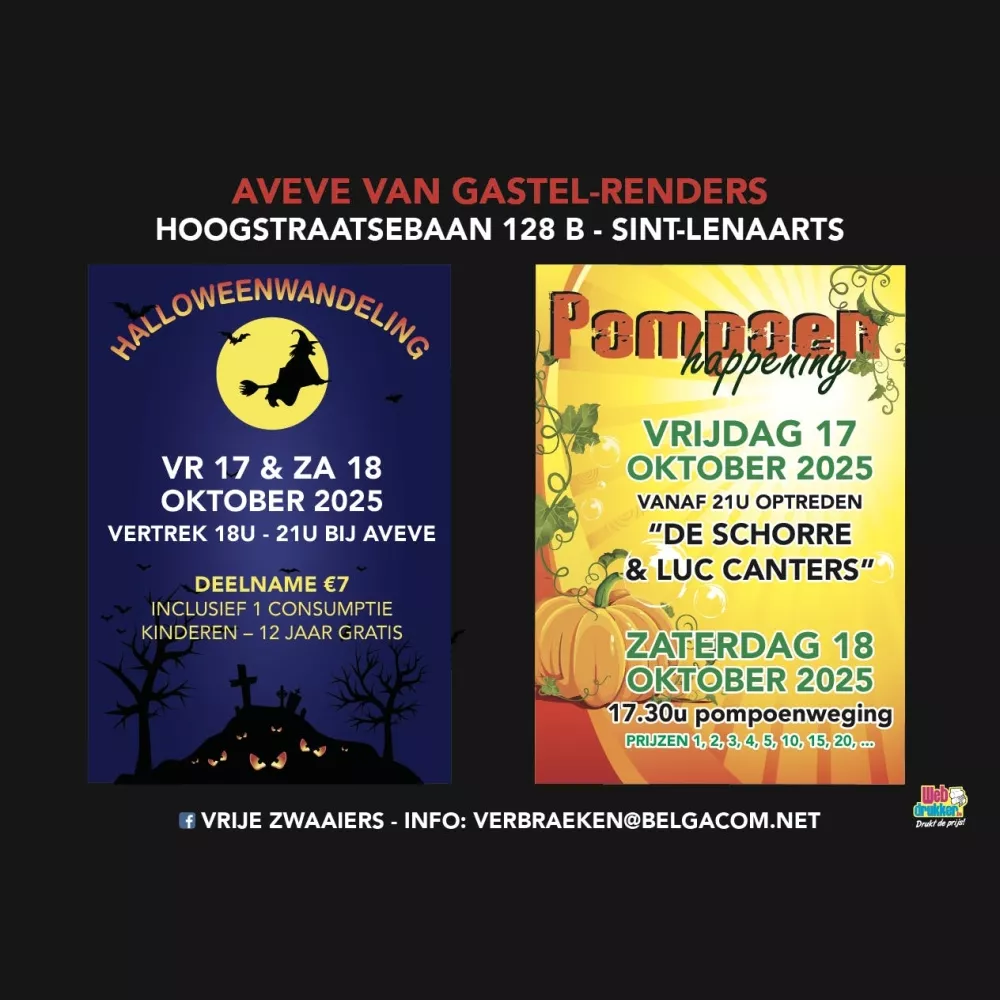 Halloweenwandeling en pompoenhappening