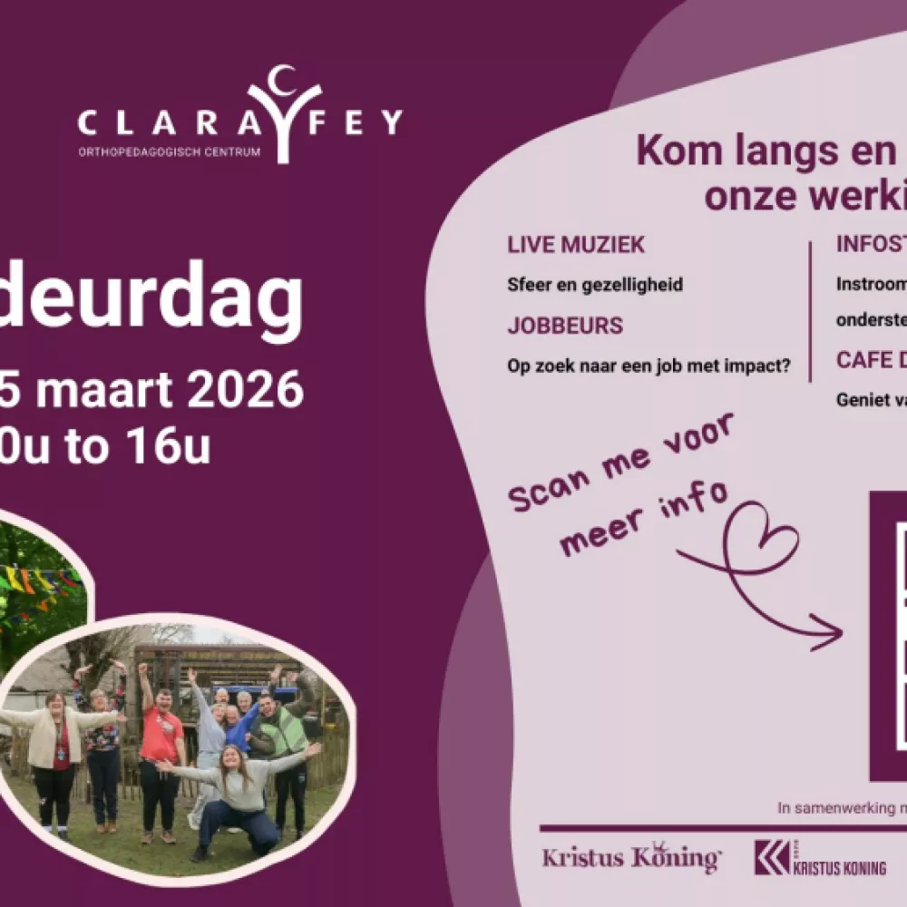 Opendeurdag Clara Fey 2026