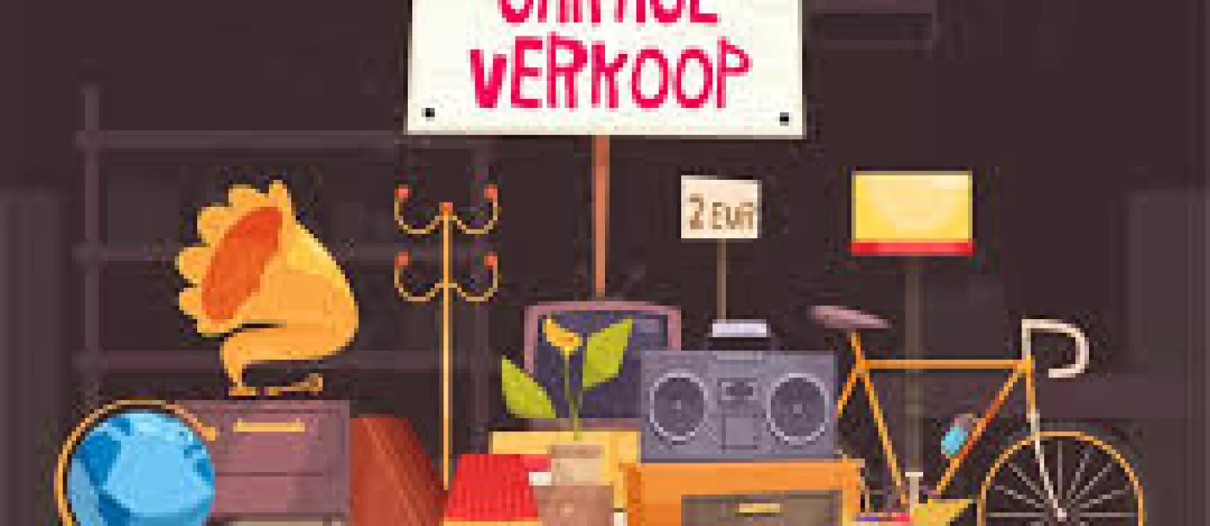 Organisatie van een rommelmarkt, tweedehandsbeurs of gerageverkoop